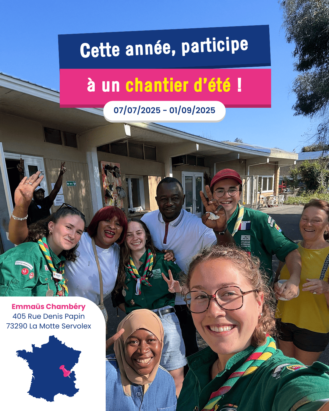 Publication Instagram Emmaüs France - Chambéry