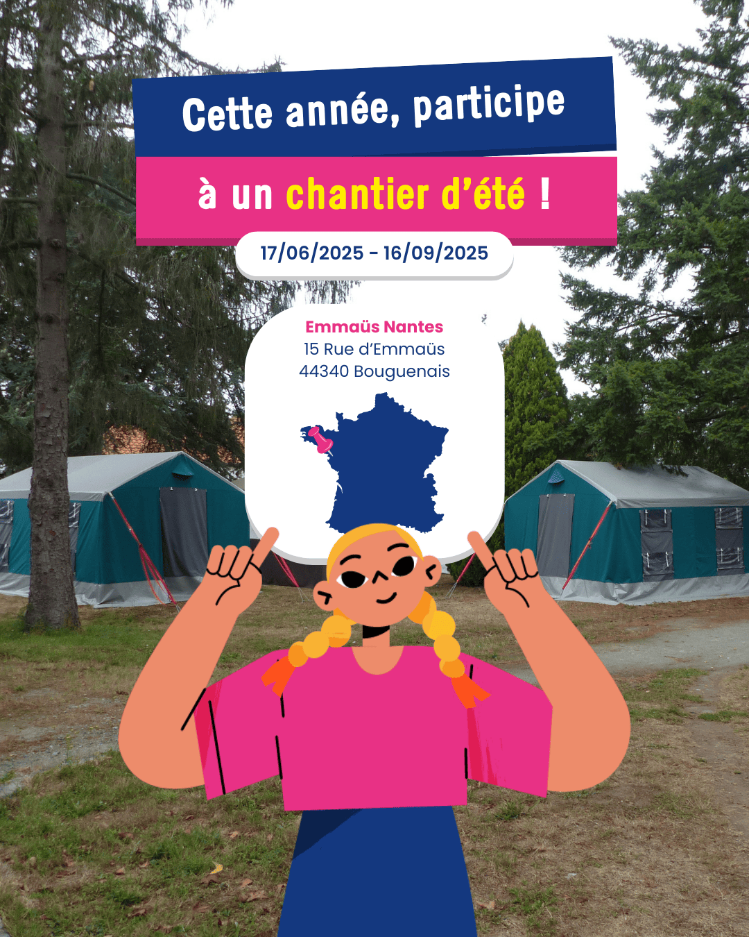 Publication Instagram Emmaüs France - Nantes