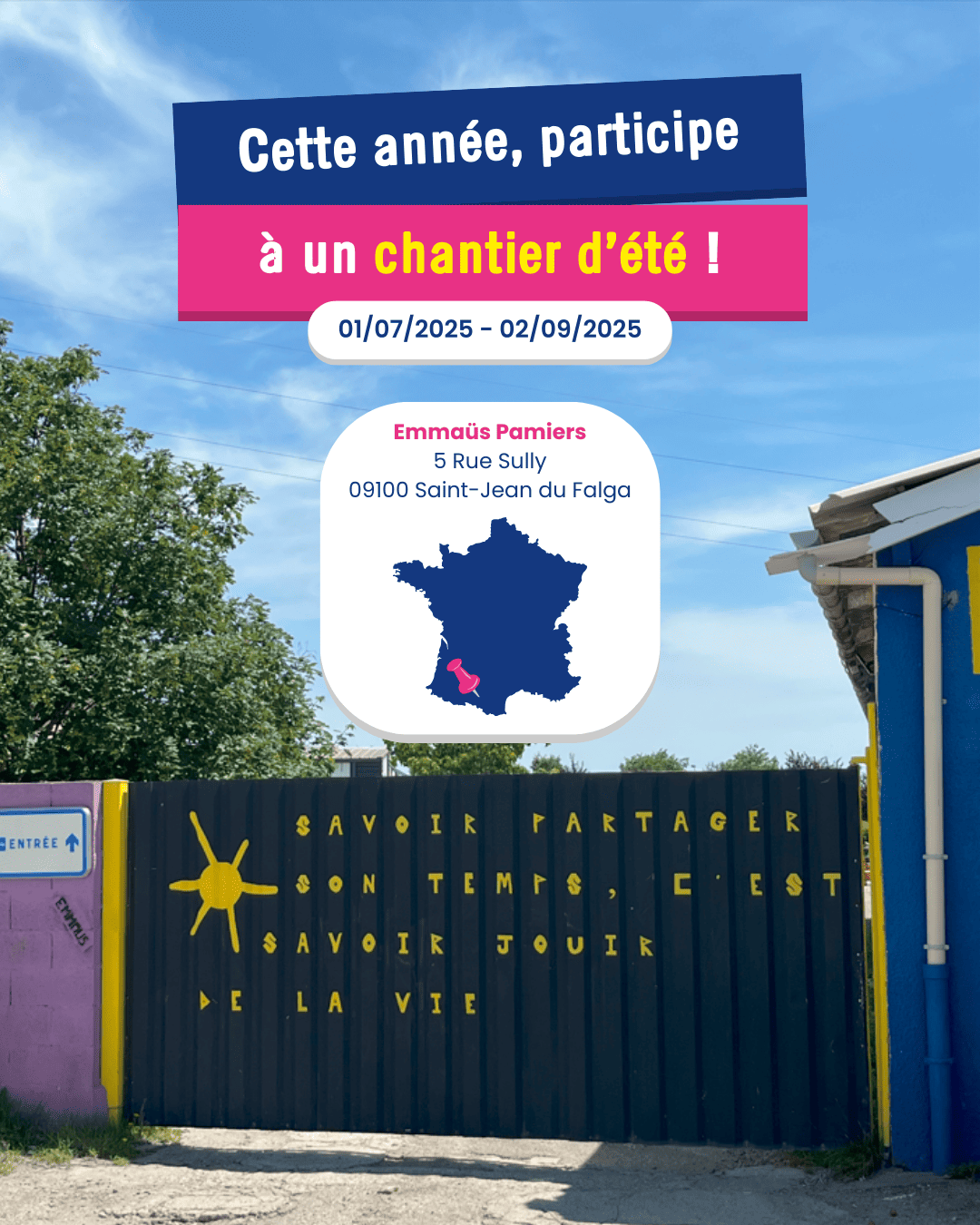 Publication Instagram Emmaüs France - Pamiers