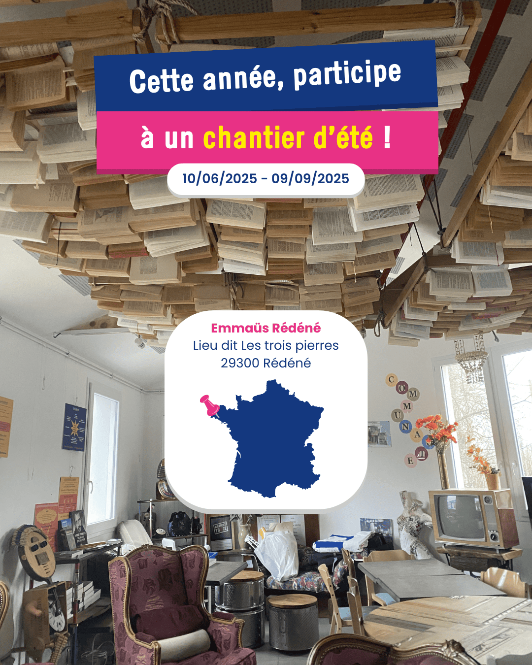Publication Instagram Emmaüs France - Rédéné