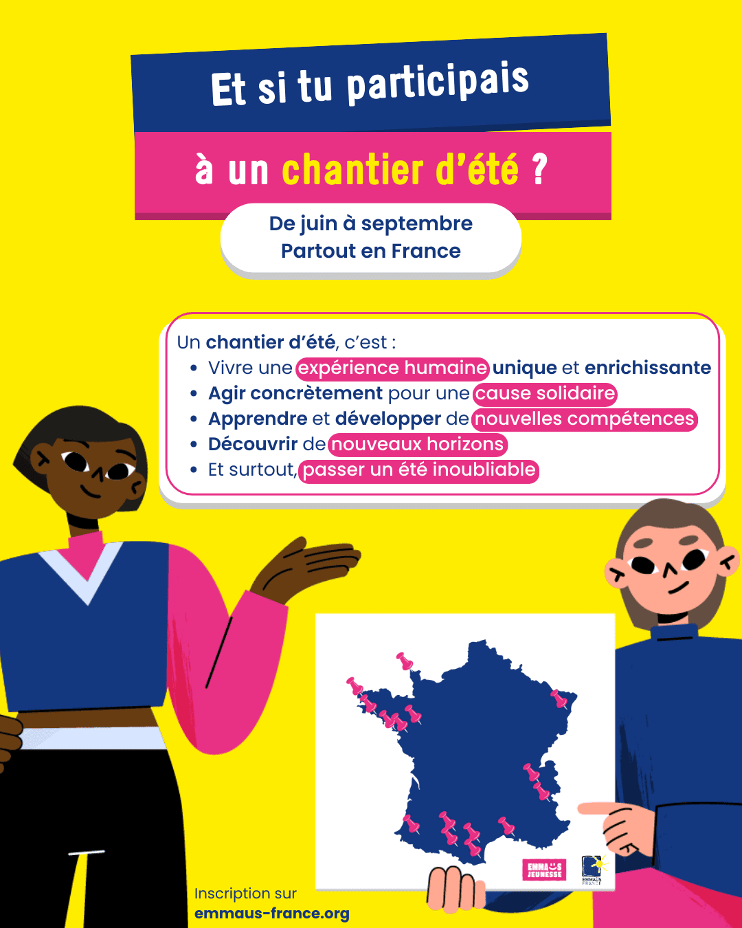 Publication Instagram Emmaüs France