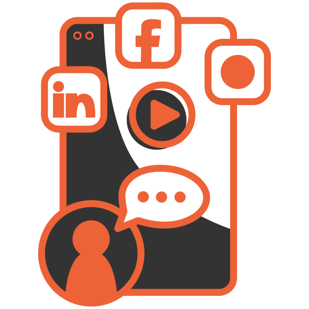Icône Social Media - Community Management